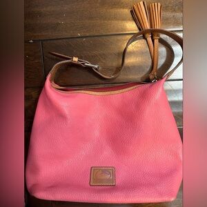 Dooney & Bourke Small Kiley Bubble Gum Pebbled Leather Hobo--